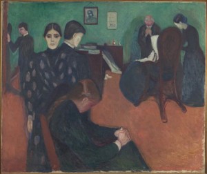 Edvard Munch, Śmierć w pokoju chorego