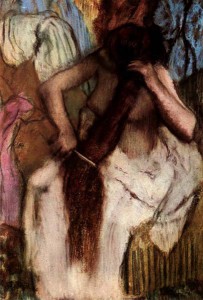 Edgar Degas, Kobieta rozczesująca włosy