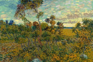 Van Gogh - Zachód słońca nad Montmajour
